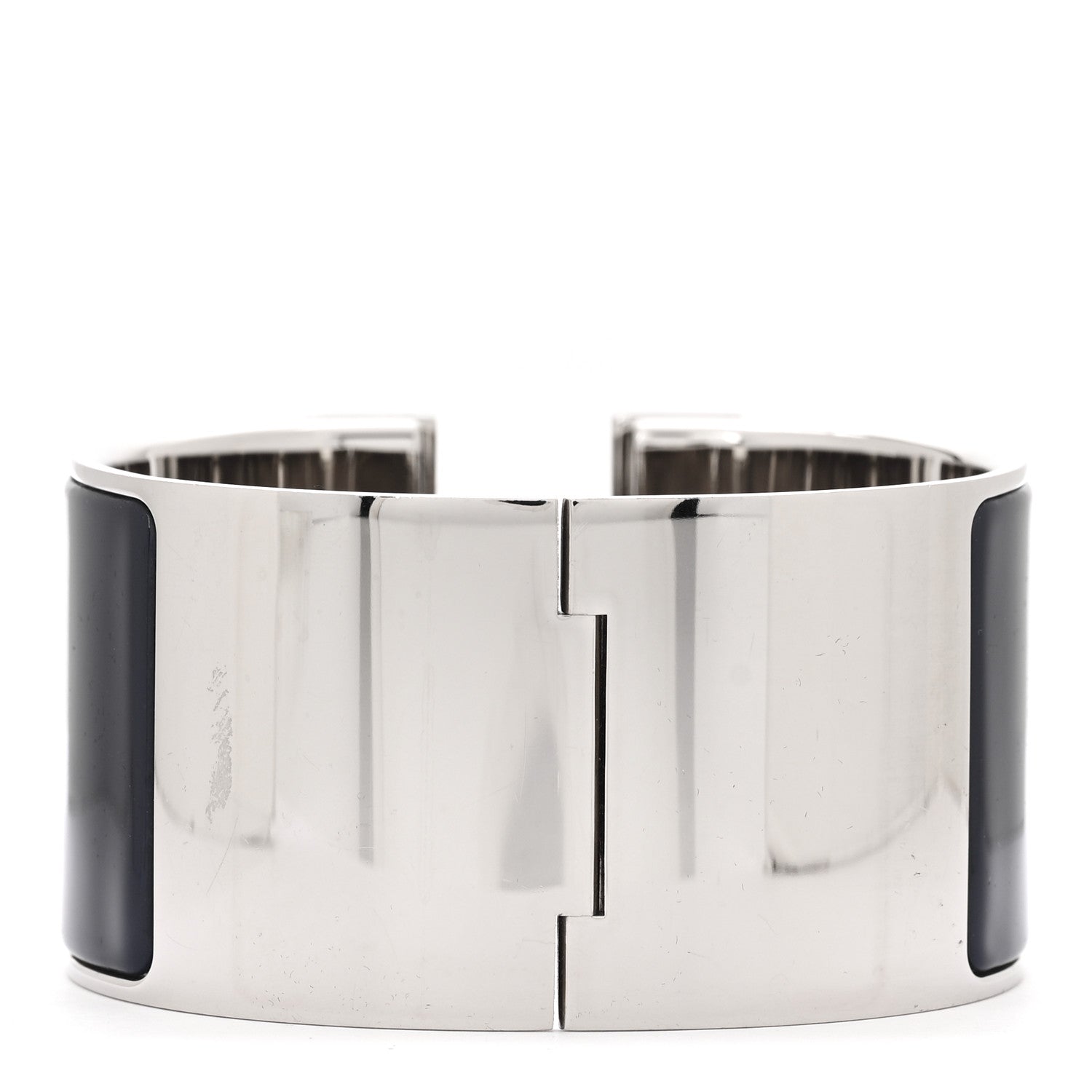 Hermes Enamel Extra Wide Clic Clac H Bracelet GM Belu Nuit 3 of 5
