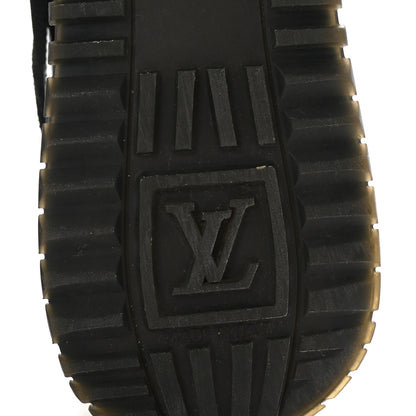Louis Vuitton Suede Monogram Run Away Sneakers 36 Black 7 of 9