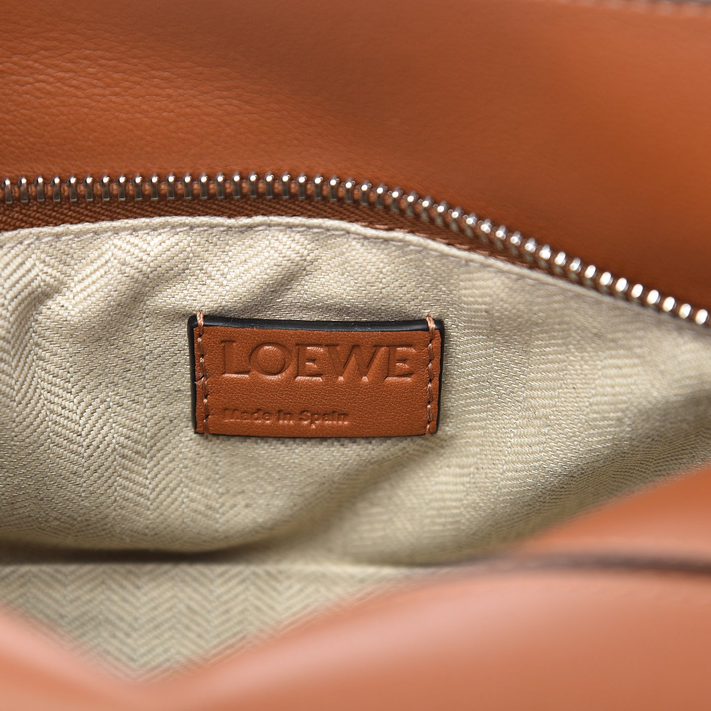 Calfskin Small Puzzle Bag Tan