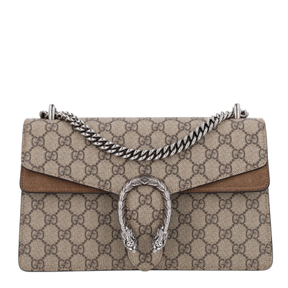 Gucci GG Supreme Monogram Small Dionysus Shoulder Bag Taupe 1 of 10