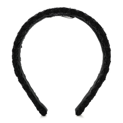 Chanel Tweed Headband Black 3 of 5