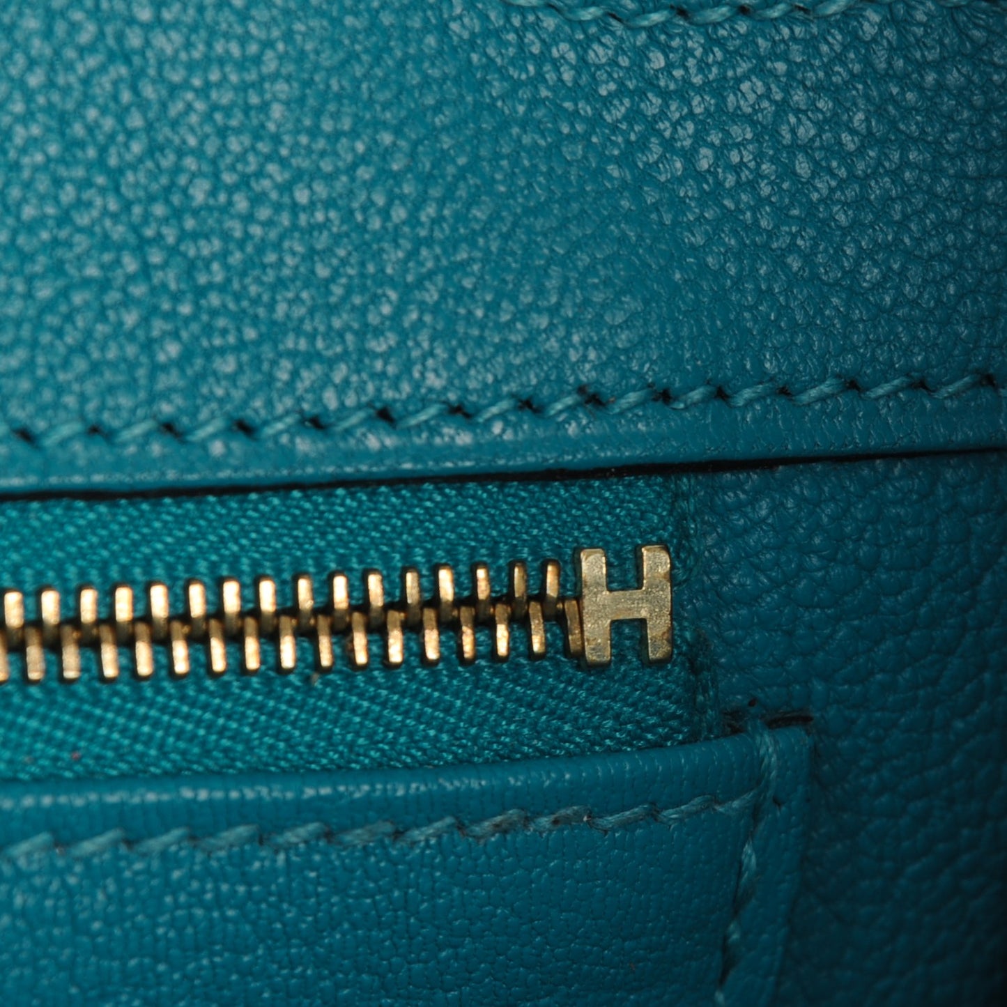 Taurillon Clemence Birkin 35 Turquoise