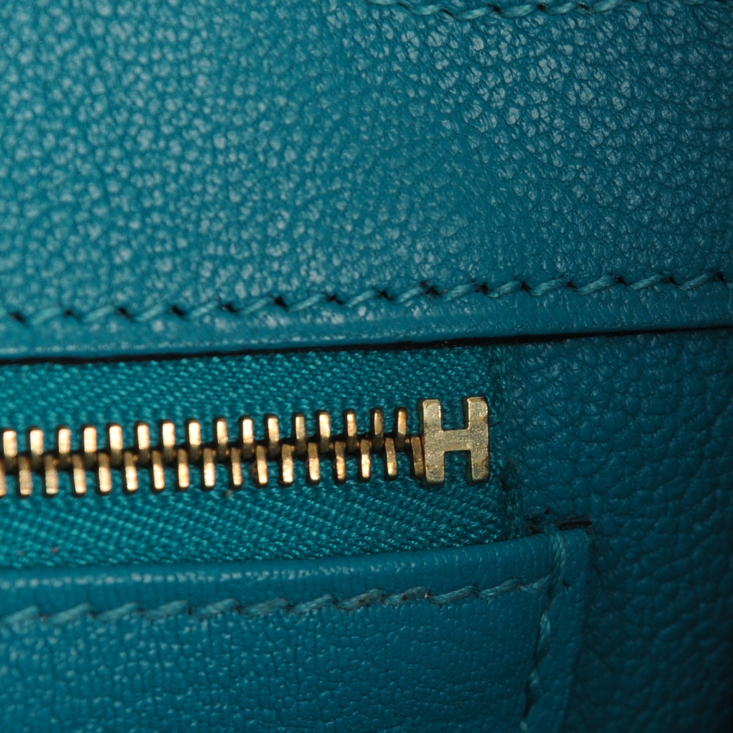 Hermes Taurillon Clemence Birkin 35 Turquoise 12 of 23