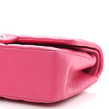 Chanel Lambskin Quilted Medium Double Flap Pink 9 of 11