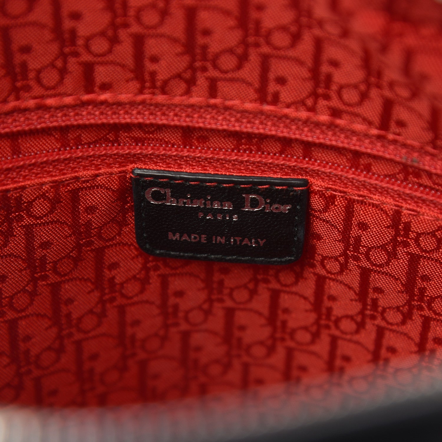 Christian Dior Lambskin Cannage Large Lady Dior Black 6 of 13