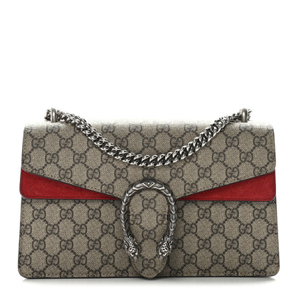 Gucci GG Supreme Monogram Small Dionysus Shoulder Bag Red 1 of 11