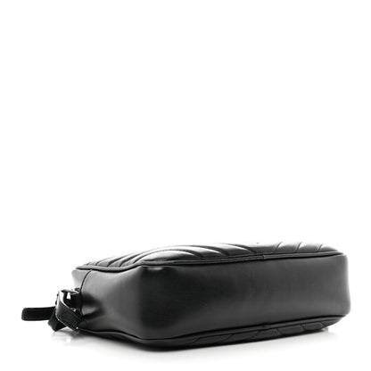 Saint Laurent Calfskin Matelasse Monogram Lou Camera Bag Black 4 of 13