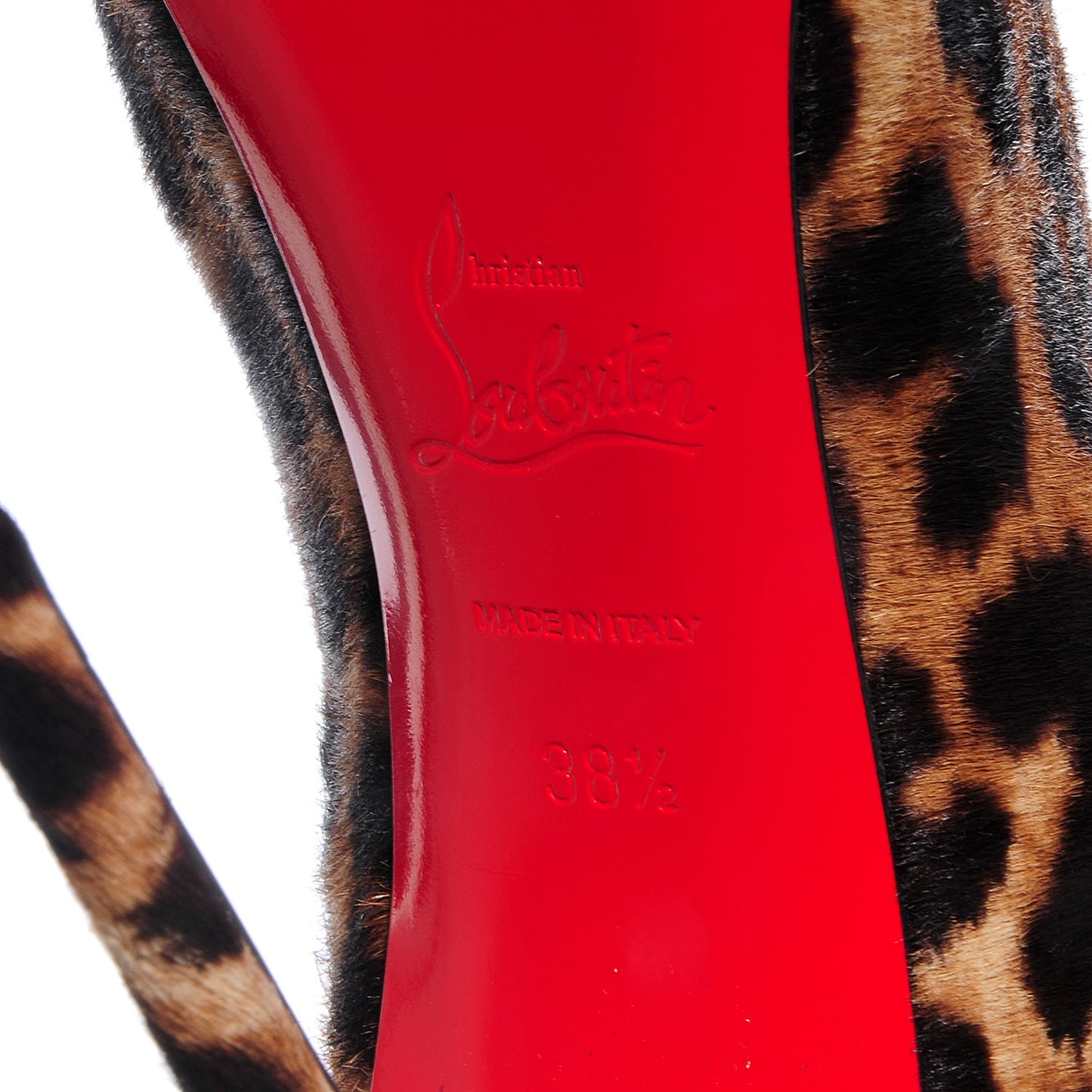 Leopard Pony Hair Ishtar Botta 120 Ruched Knee Boots 38.5