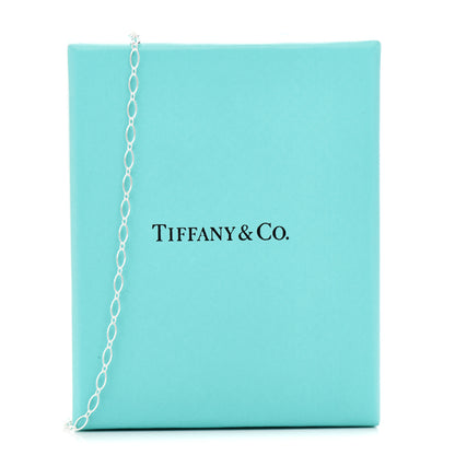 Tiffany Sterling Silver Oval Link Chain Necklace 36" 6 of 6