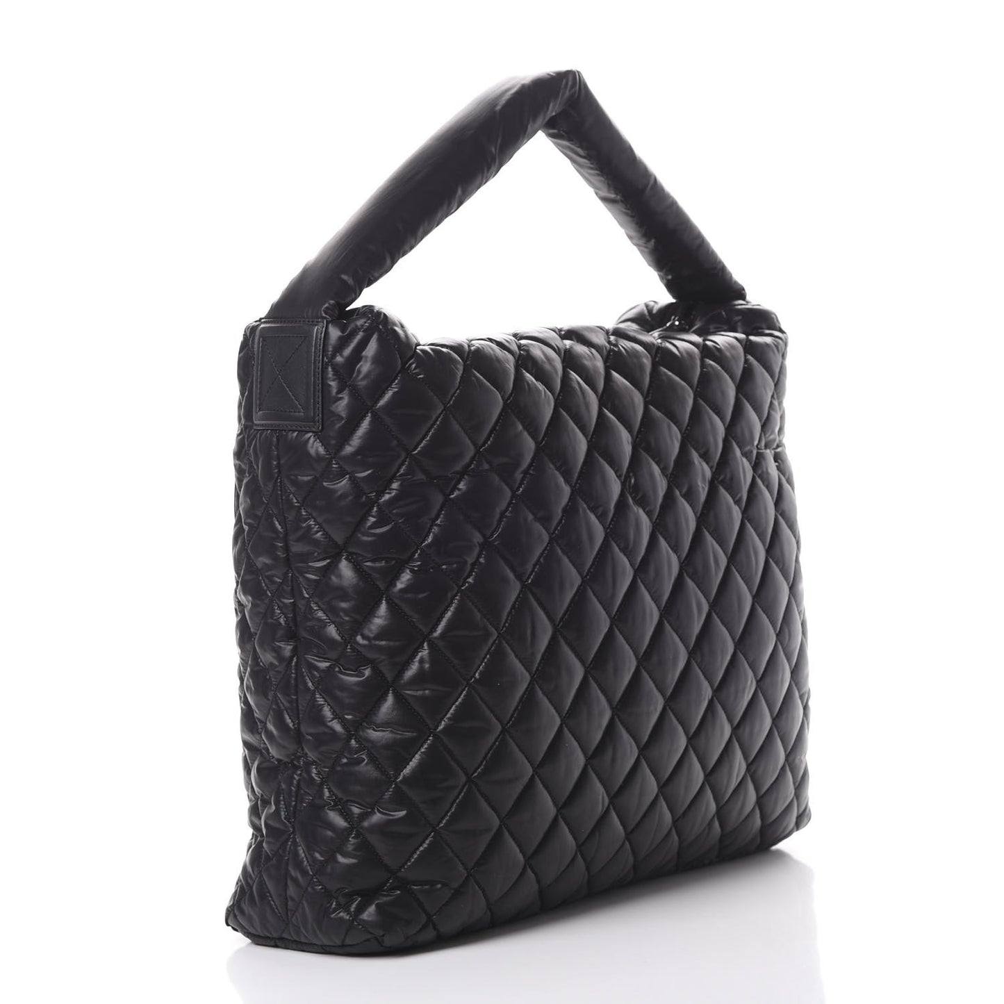 Nylon Quilted Coco Cocoon Hobo Black