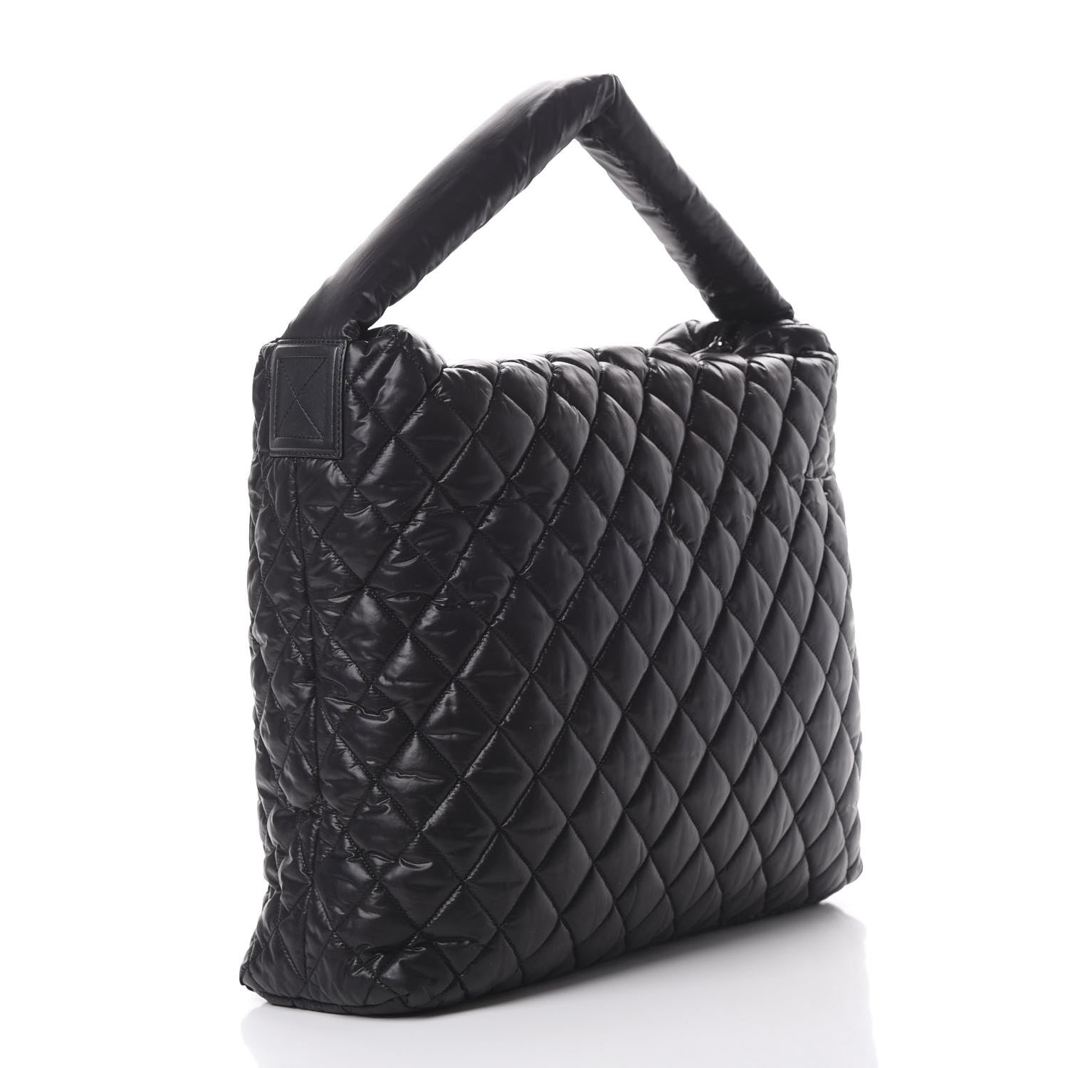 Chanel Nylon Quilted Coco Cocoon Hobo Black 2 of 10