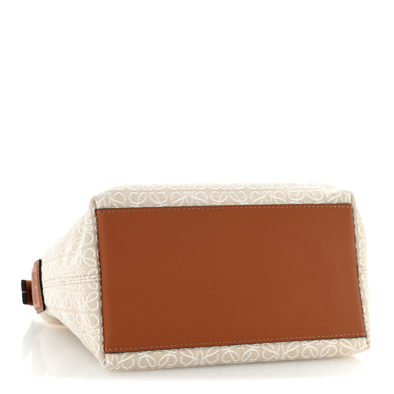 Loewe Jacquard Anagram Calfskin Small Cubi Bag Ecru Tan 4 of 11
