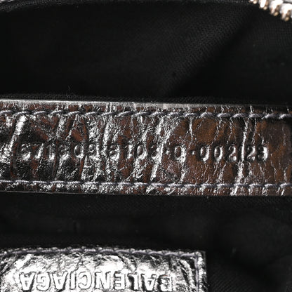 Balenciaga Metallic Agneau Arena Le Cagole Shoulder Bag XS Silver 7 of 10