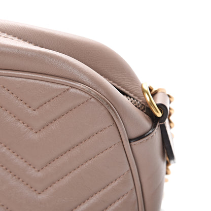 Gucci Calfskin Matelasse Small GG Marmont Chain Shoulder Bag Porcelain Rose 14 of 17