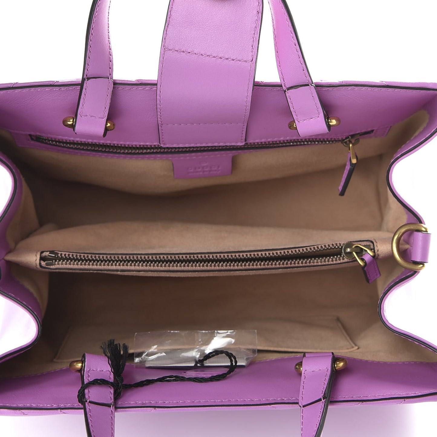 Calfskin Matelasse Small GG Marmont Tote Candy Mousse