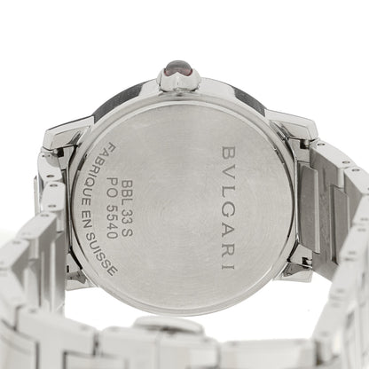 Bulgari Stainless Steel 33mm Automatic Watch Black 4 of 4