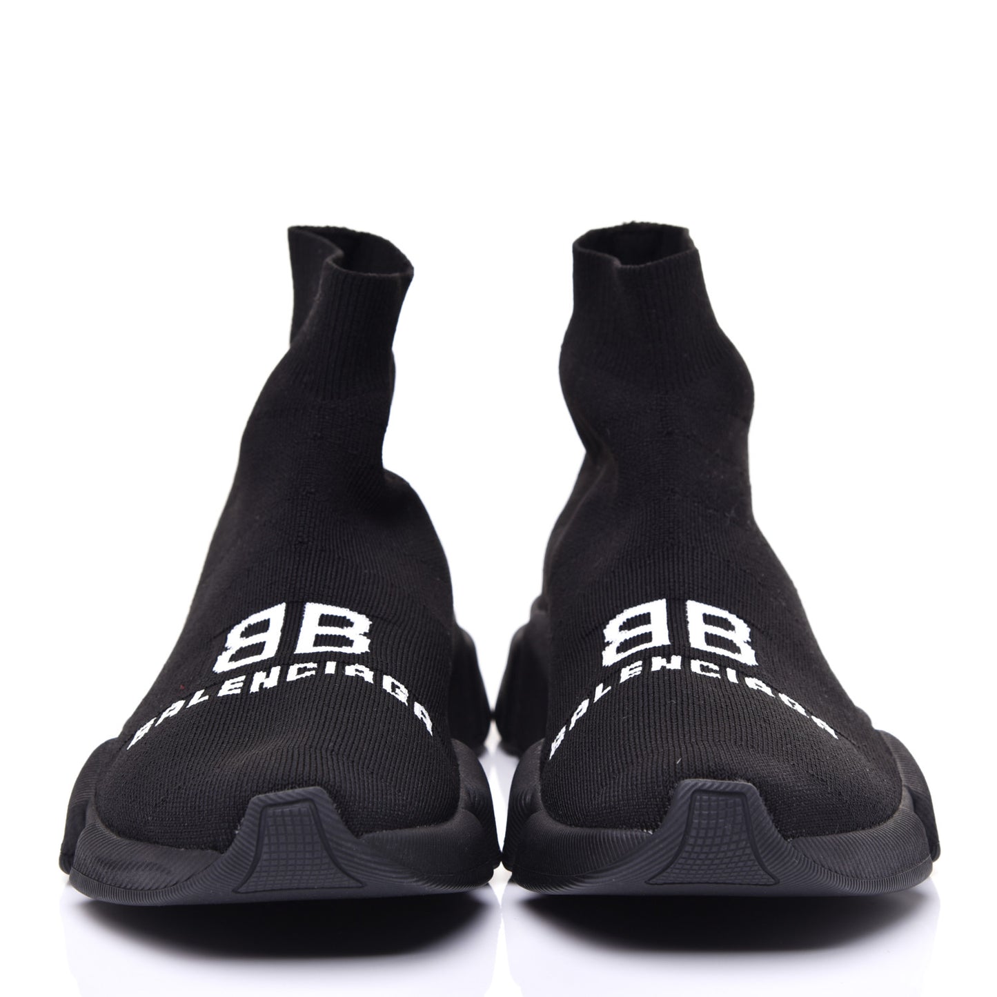 Neoprene Knit Logo Womens Speed Sneakers 39 Black