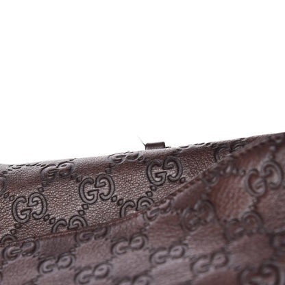 Gucci Guccissima Large Bree Foldover Tote Chocolate 13 of 17