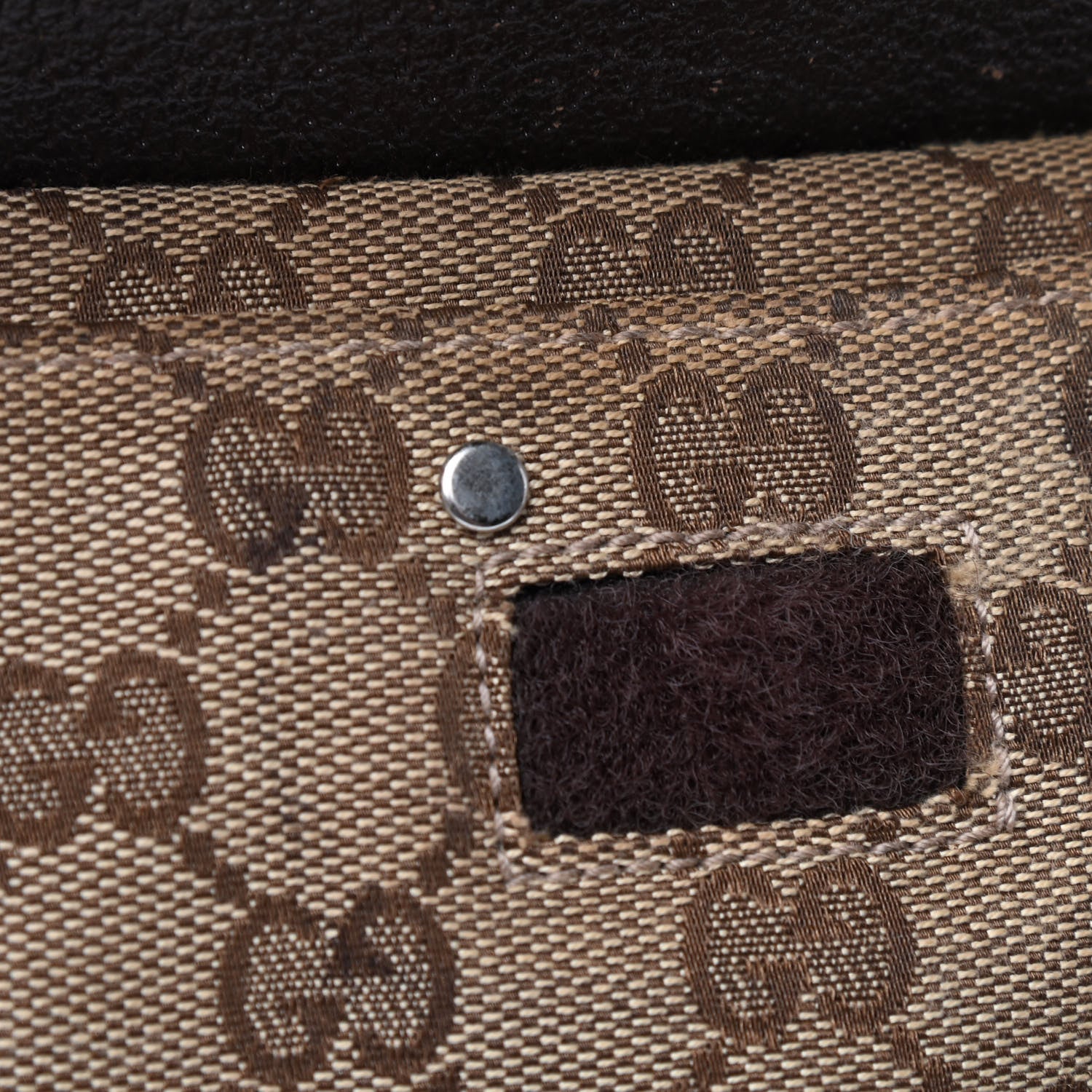 Gucci GG Monogram Web Double Pocket Belt Bag Dark Brown 5 of 10