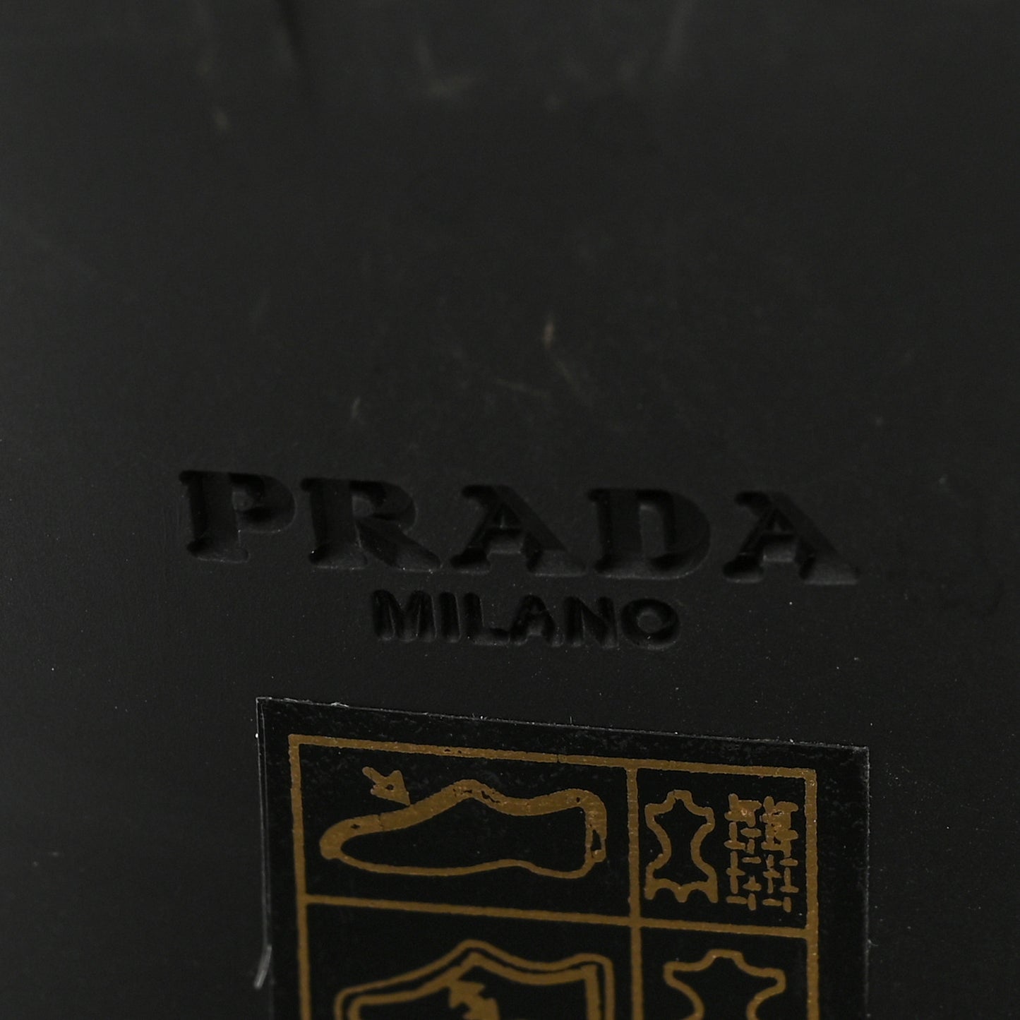 Spazzolato Re-Nylon Metal Triangle Logo Lace Up 85mm Boots 38 Black