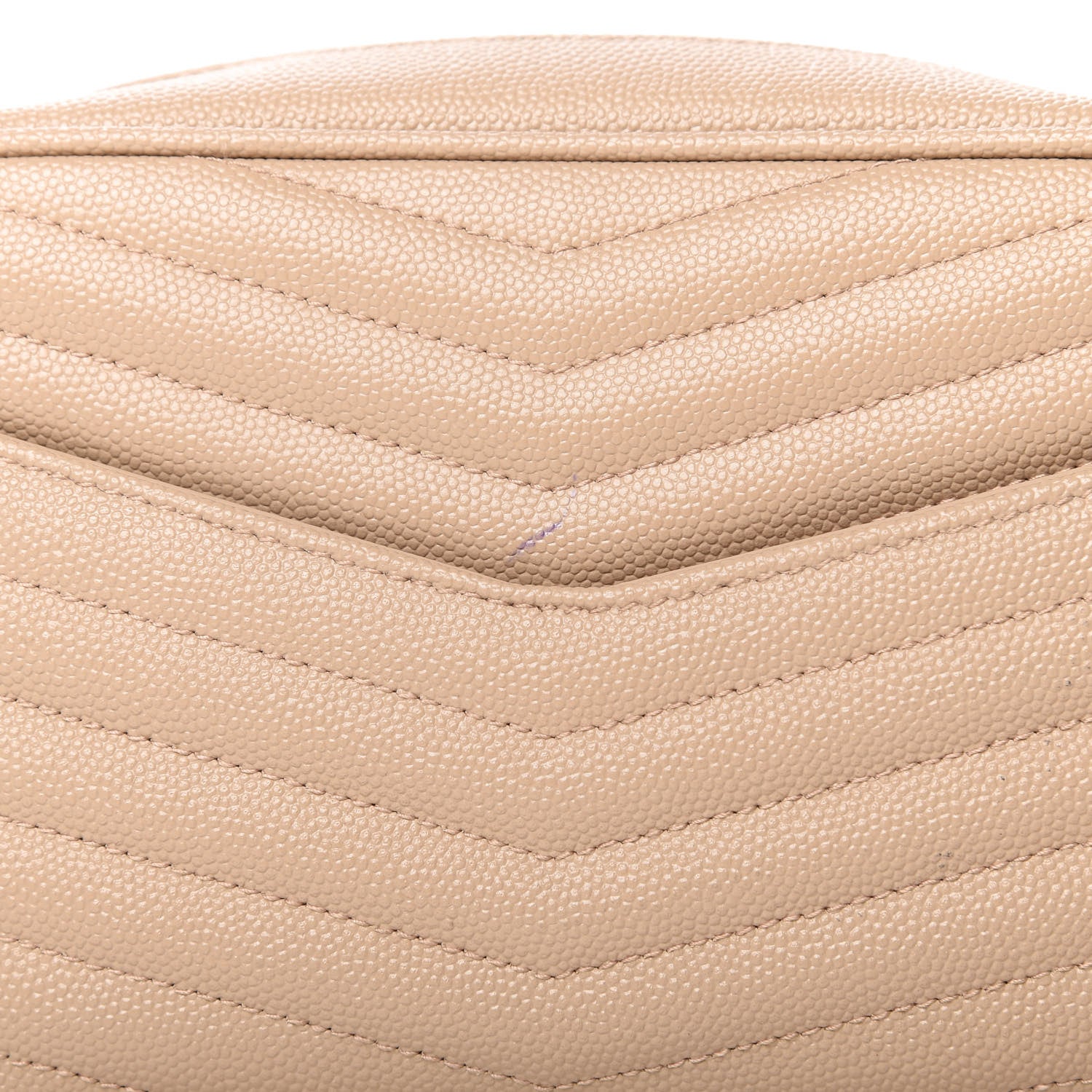 Saint Laurent Grain De Poudre Matelasse Monogram Mini Lou Camera Bag Dark Latte 12 of 12