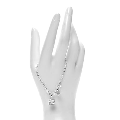 Hermes Sterling Silver Mini Birkin Amulette Bracelet ST 2 of 5