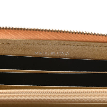 Chanel Metallic Lambskin Star Embossed Medium Zip Around Wallet Gold 7 of 9