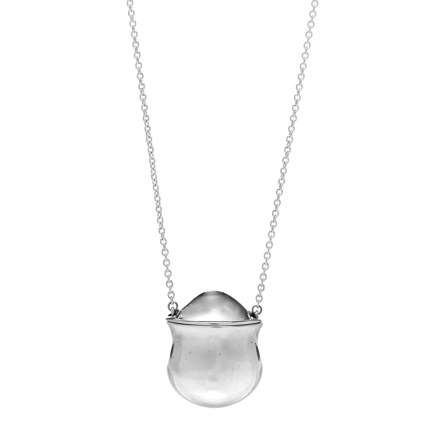 Sterling Silver Elsa Peretti Bottle Inro Pendant Necklace