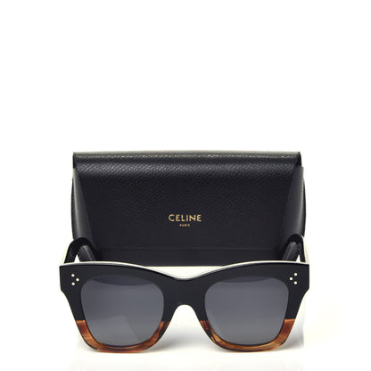 Celine Acetate Polarized Cat Eye Sunglasses CL4004IN Havana Black 7 of 7