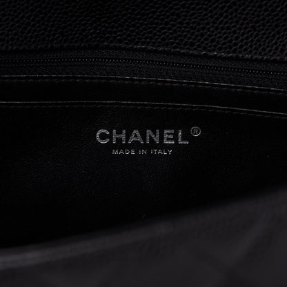 Chanel Caviar Quilted Jumbo Single Flap Black 8 of 11