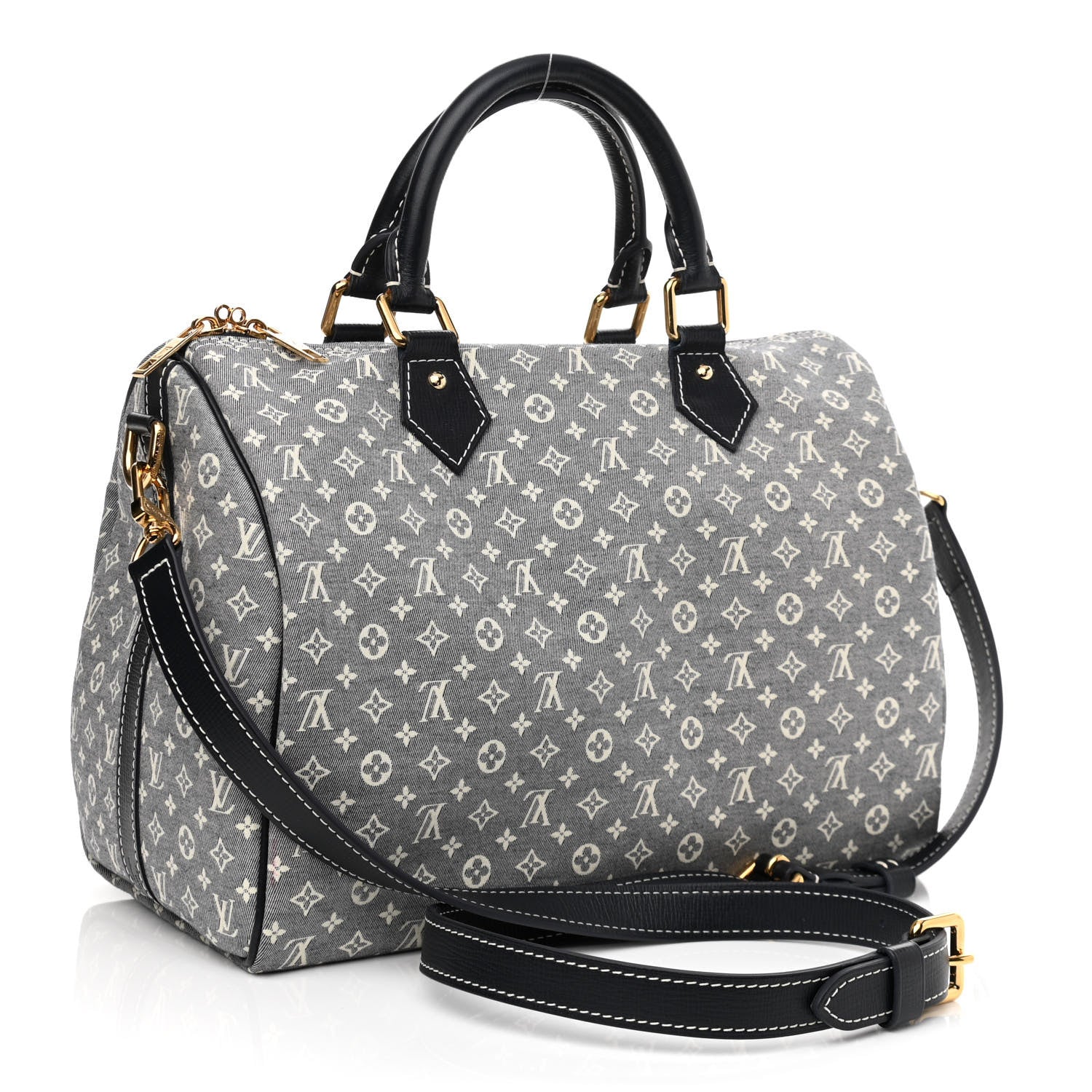 Louis Vuitton Monogram Idylle Speedy Bandouliere 30 Encre 3 of 12