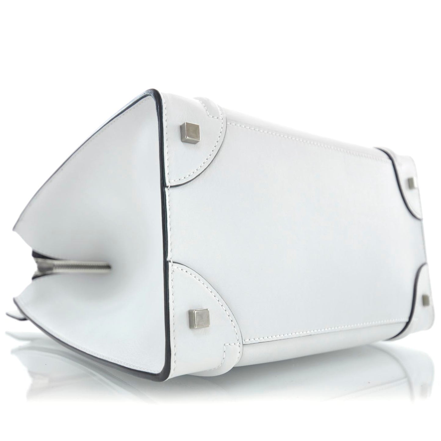 Smooth Calfskin Mini Luggage White