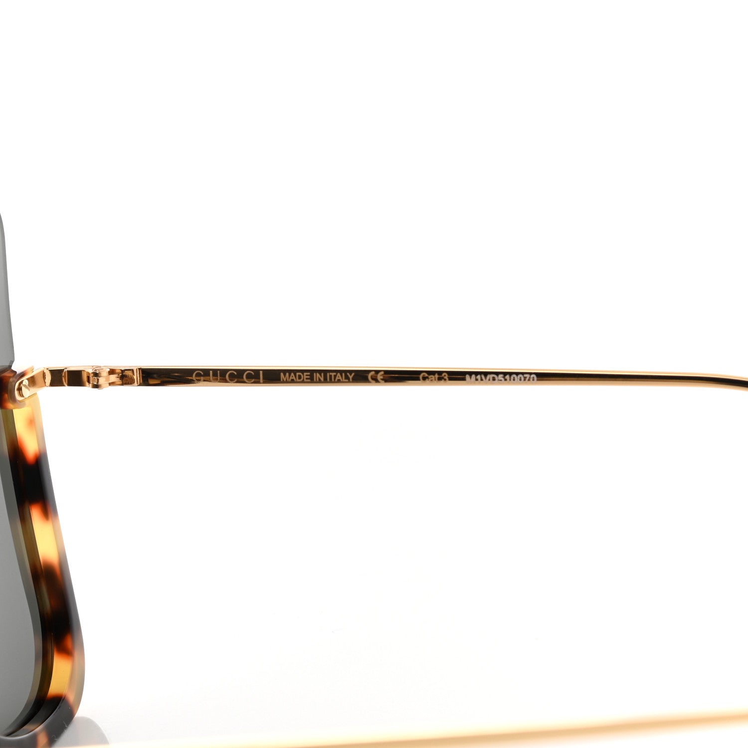 Gucci Acetate Oversized Aviator Sunglasses GG0540S Tortoise 7 of 7