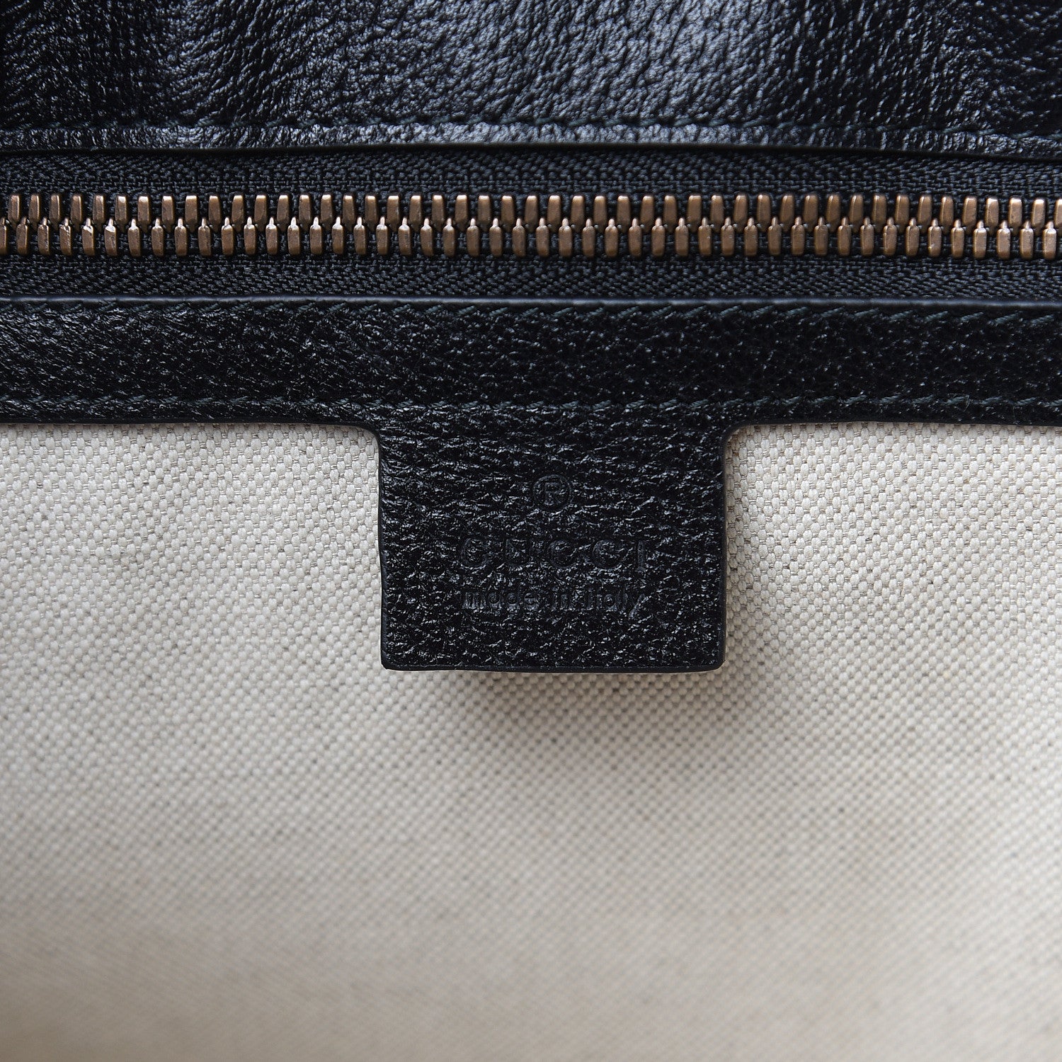 Gucci Grained Calfskin Bee Star Vertical Tote Black 6 of 11