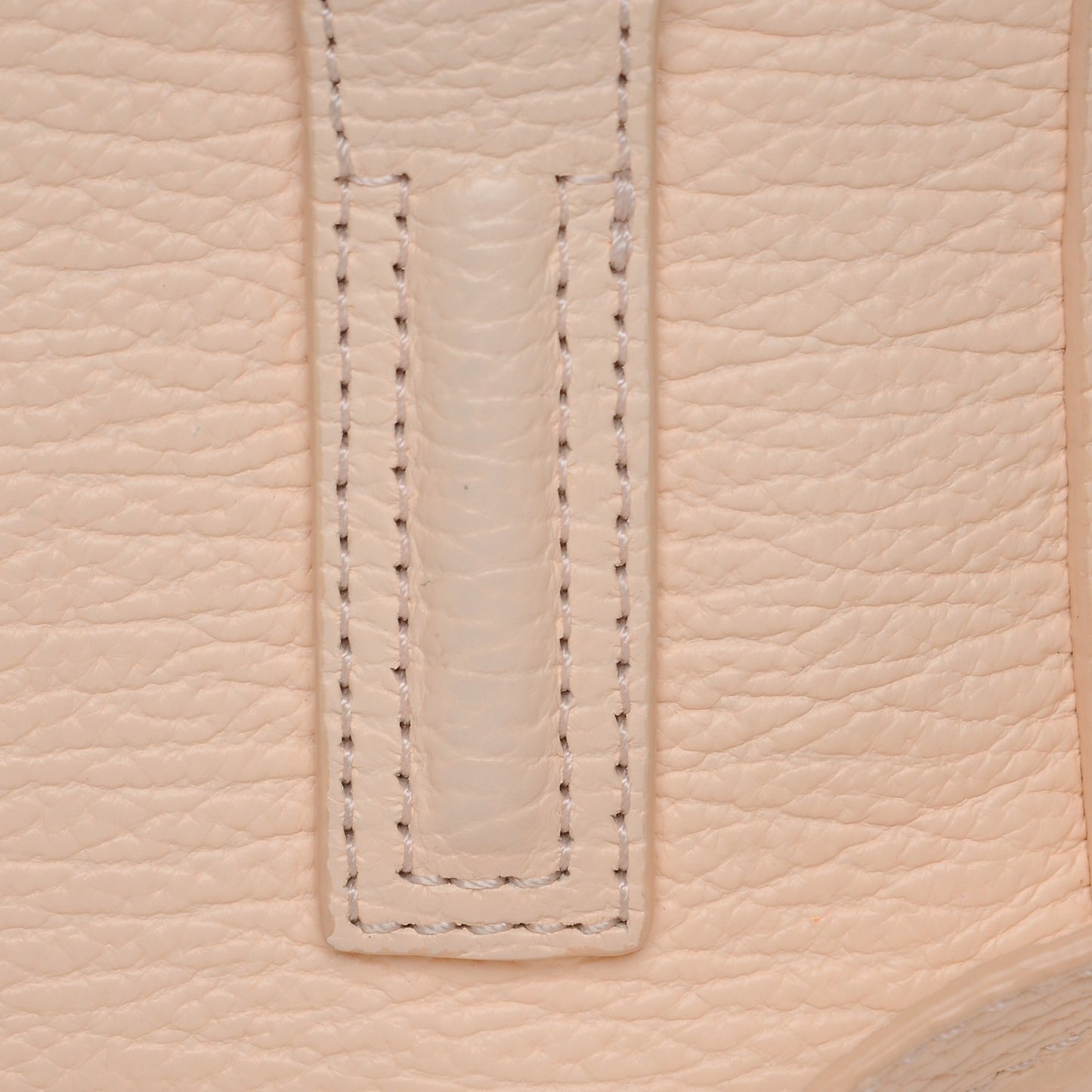 3.1 Textured Calfskin Mini Pashli Satchel White Peach