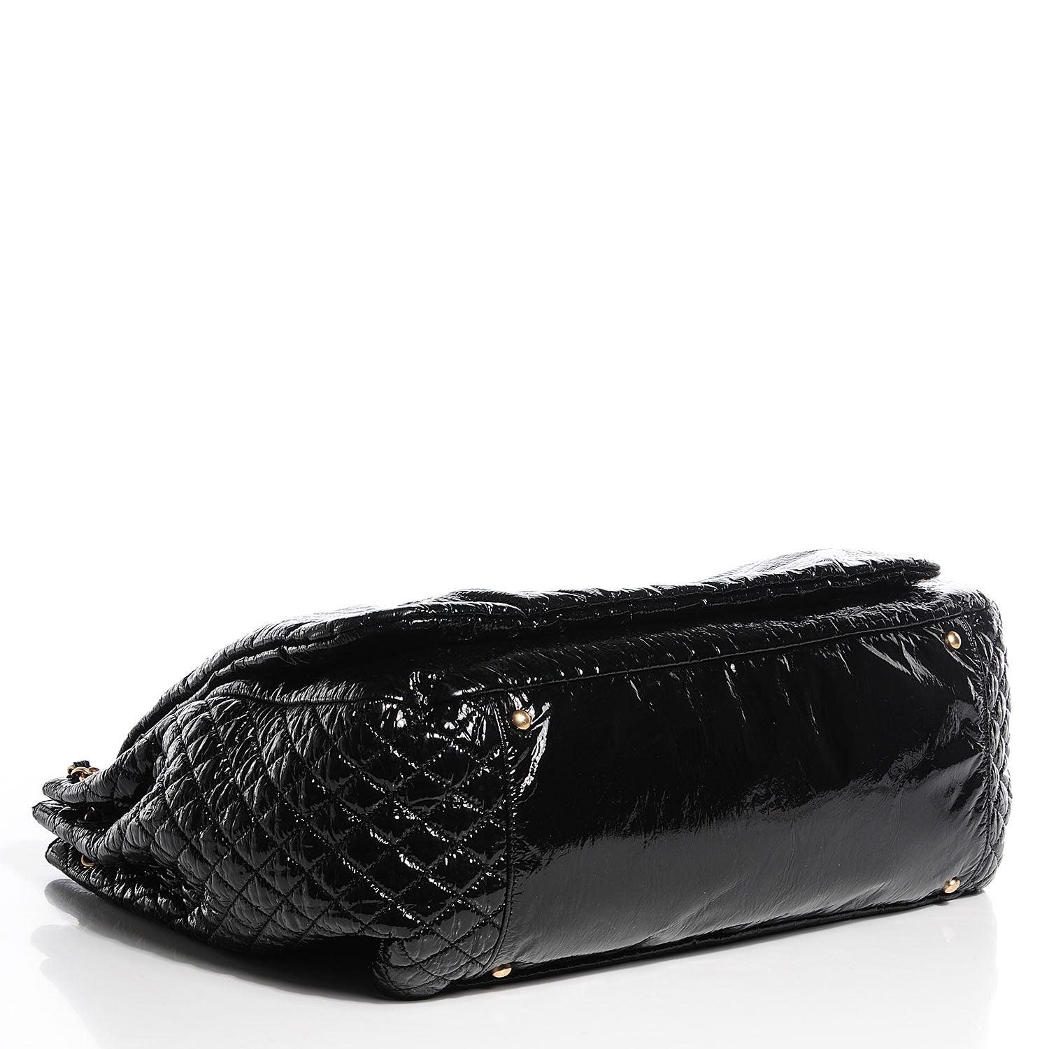Chanel Vinyl Rock and Chain Large Flap Black 4 of 7