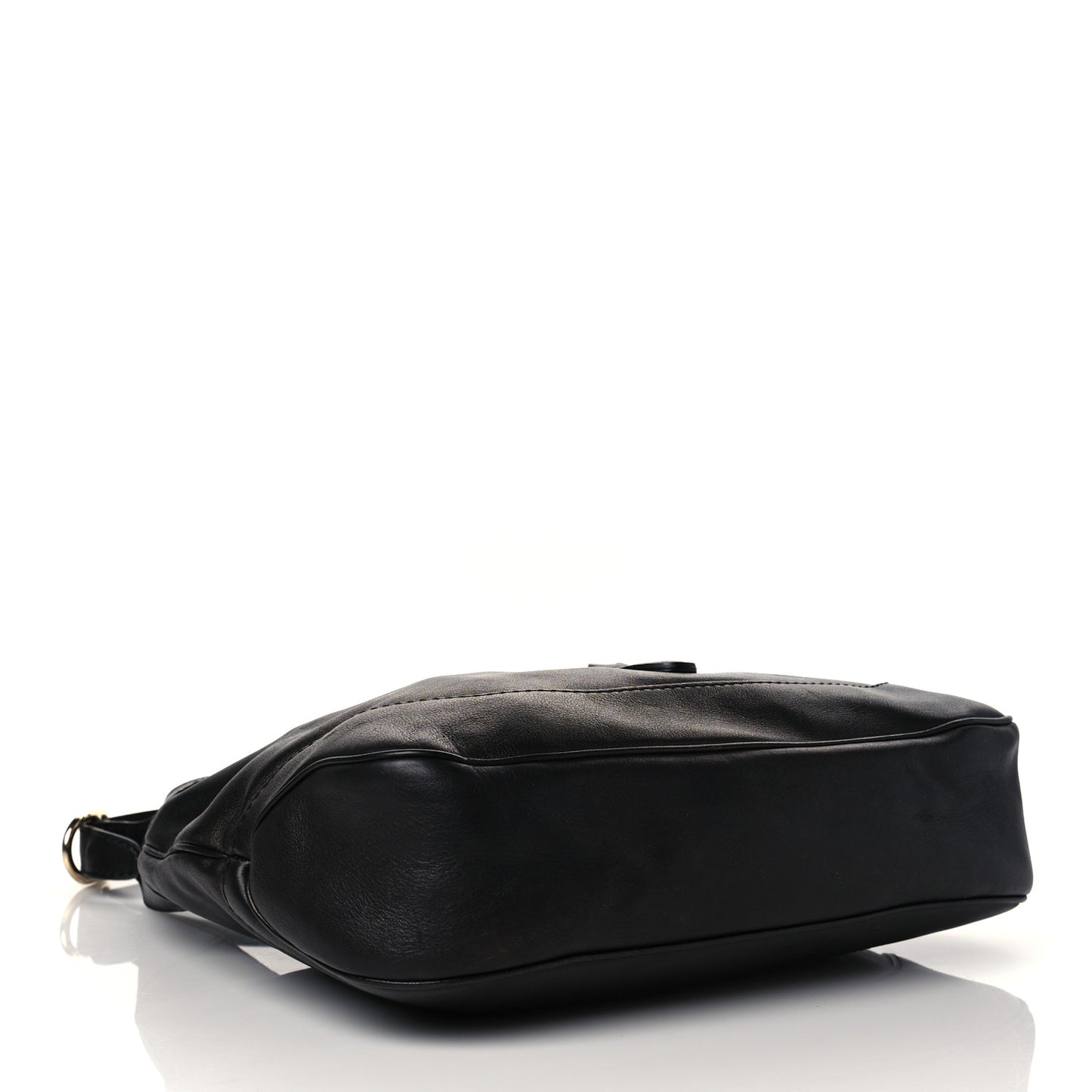 Calfskin Medium New Jackie Shoulder Bag Black