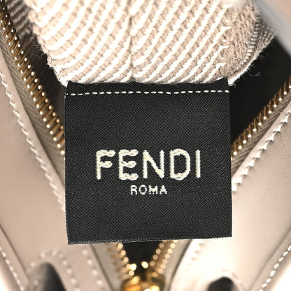 Fendi Denim Jacquard FF Effect Vitello Grace Mini Roll Tote Dove White Dove 6 of 11