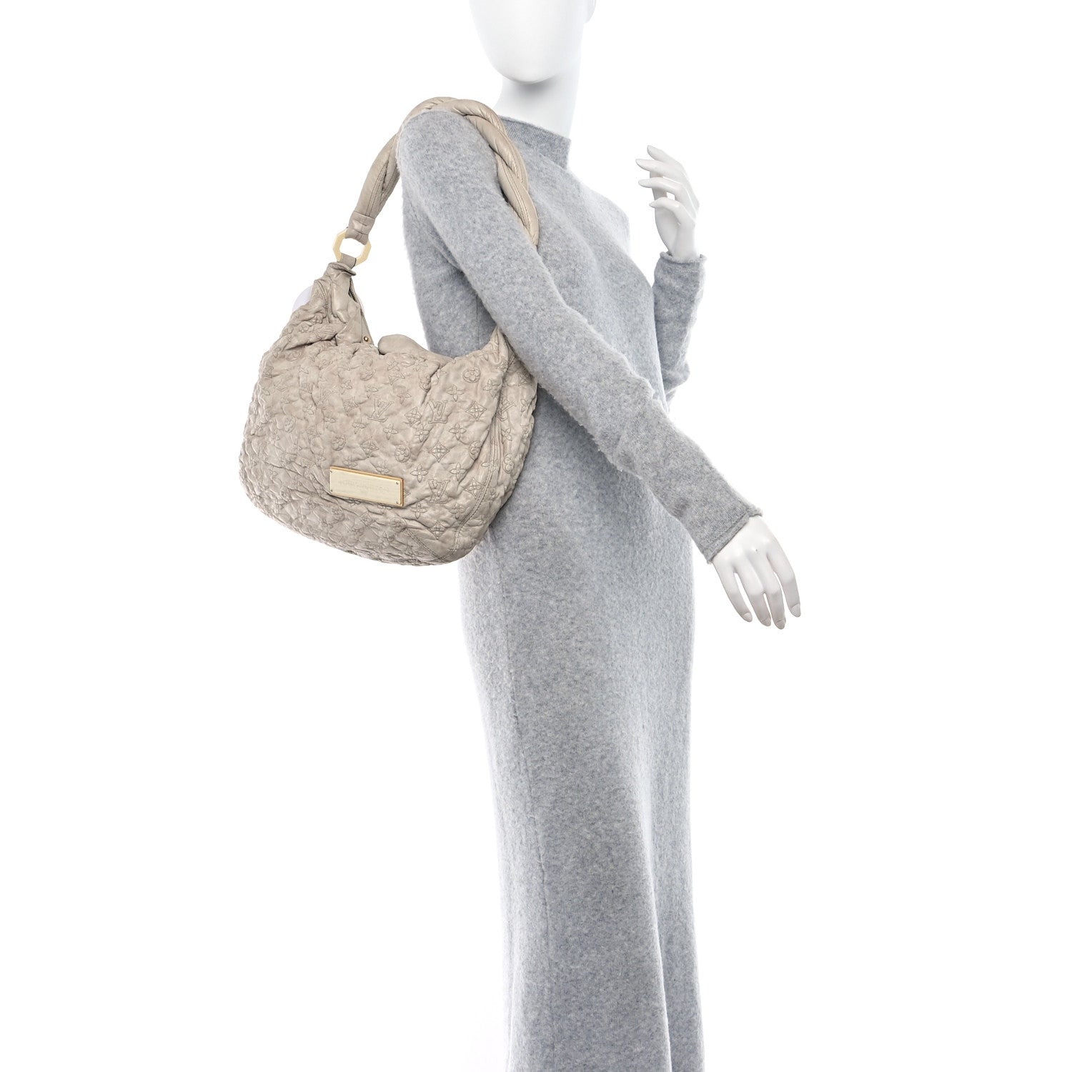 Louis Vuitton Lambskin Olympe Nimbus GM Ecru 2 of 10