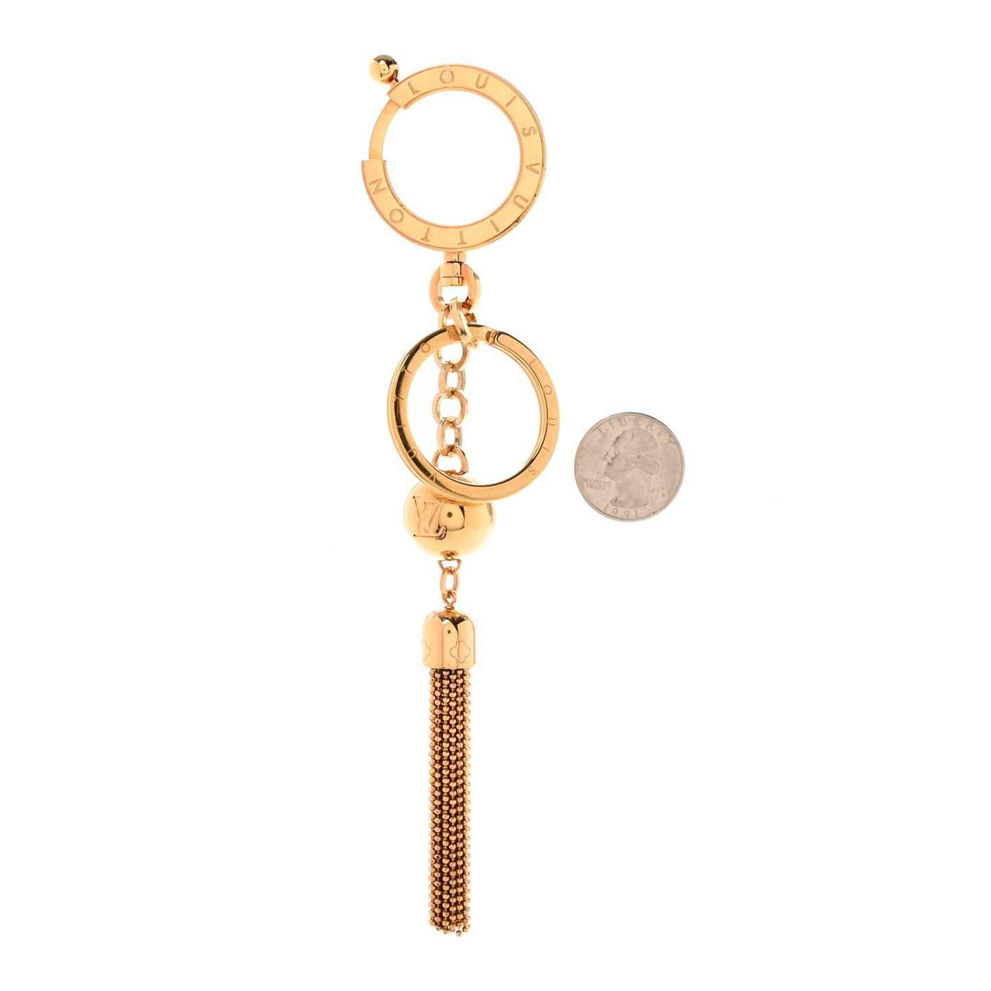 Goldtone Swing Key Holder and Bag Charm