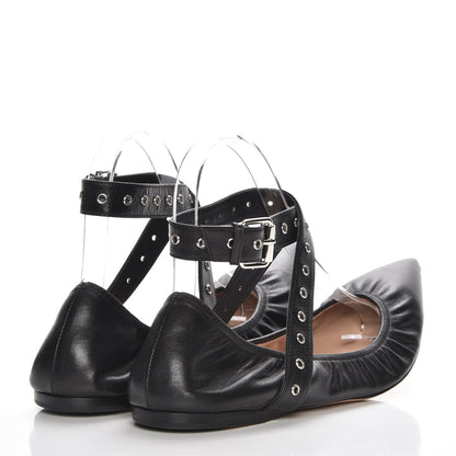 Valentino Garavani Nappa Love Latch Ballerina Flats 40.5 Black 4 of 8