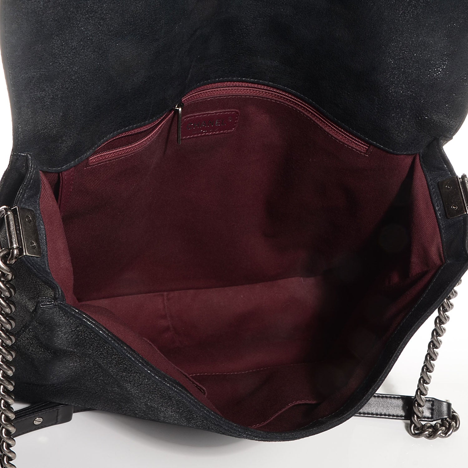 Chanel Goatskin Quilted Large Gentle Boy Flap Black 7 of 7