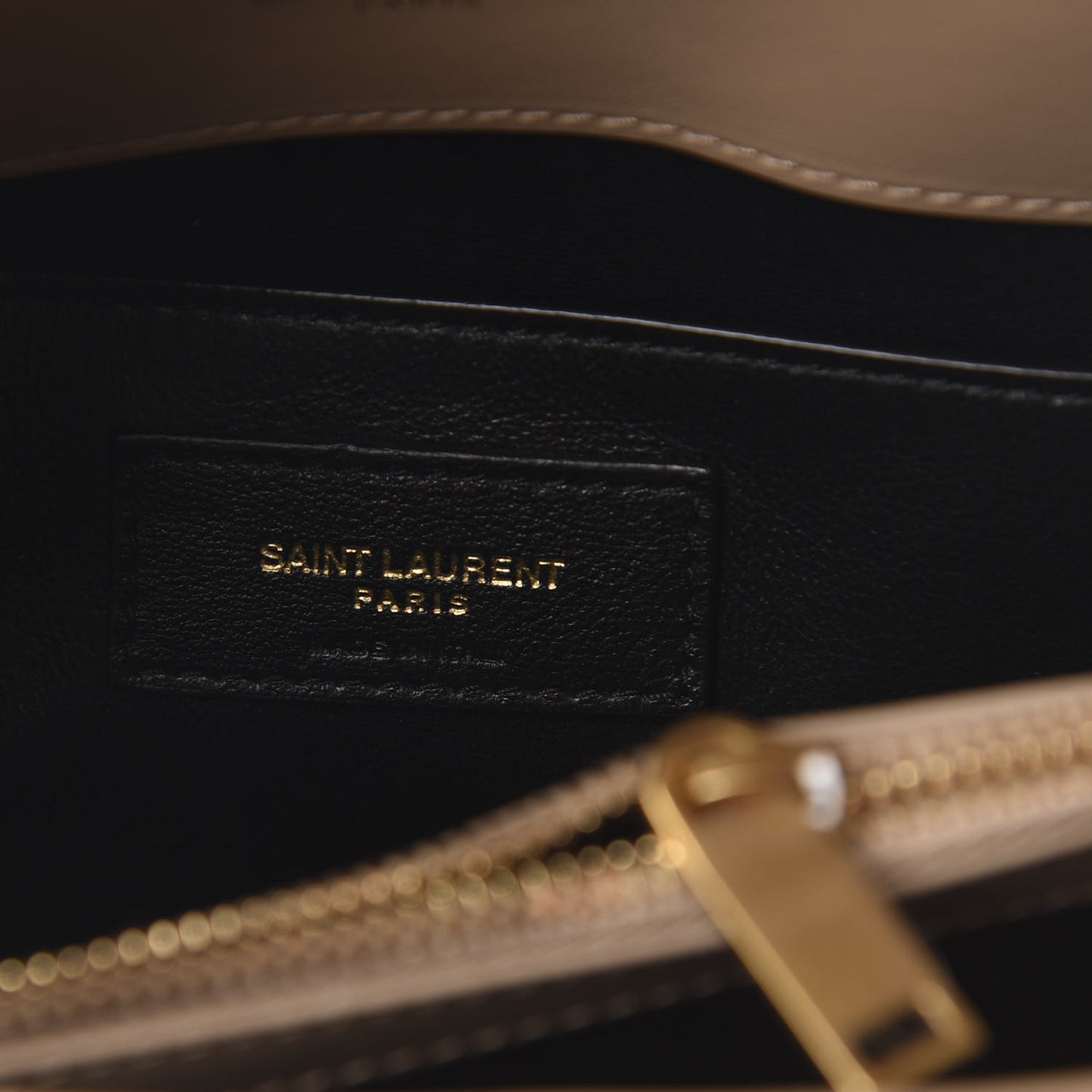 Calfskin Y Quilted Monogram Small Loulou Chain Satchel Dark Beige
