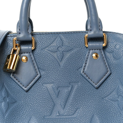 Louis Vuitton Empreinte Monogram Giant Speedy Bandouliere 20 Blue Jean 7 of 10