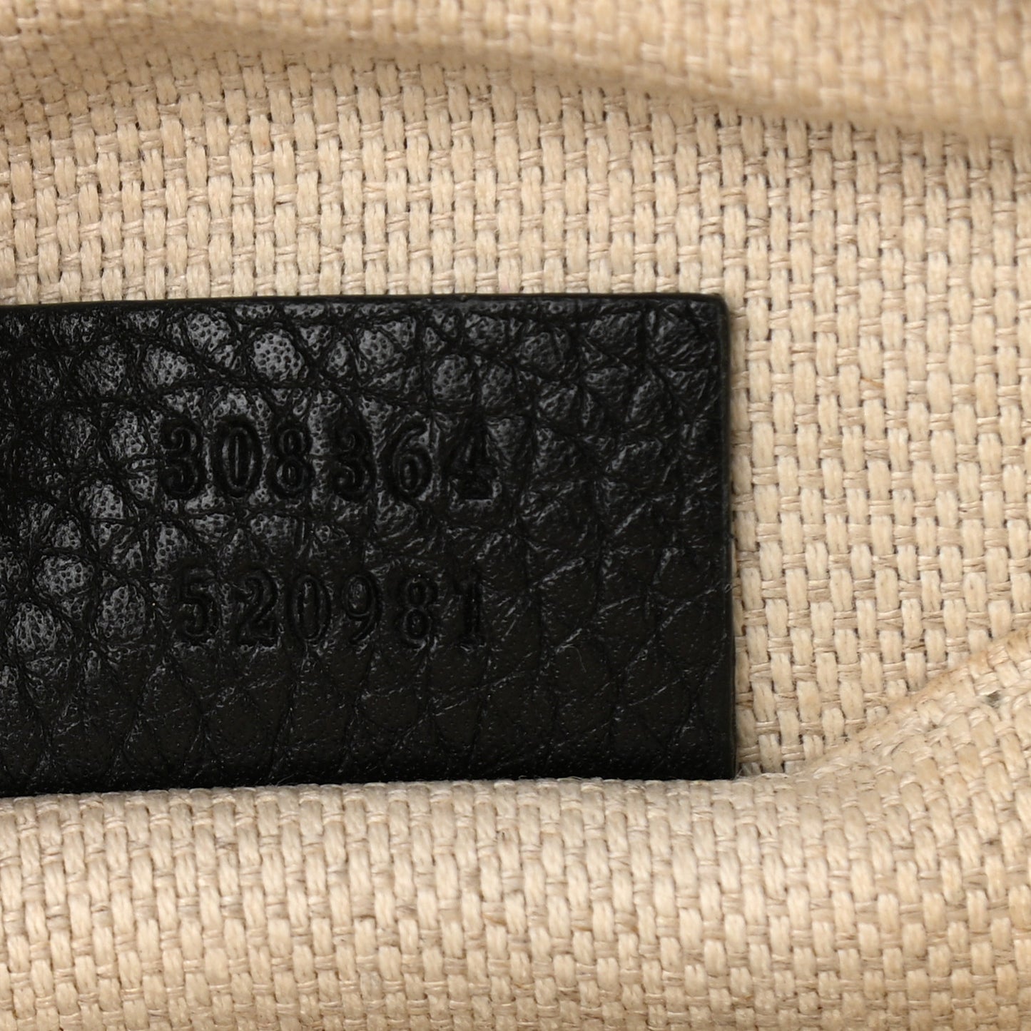 Pebbled Calfskin Small Soho Disco Bag Black