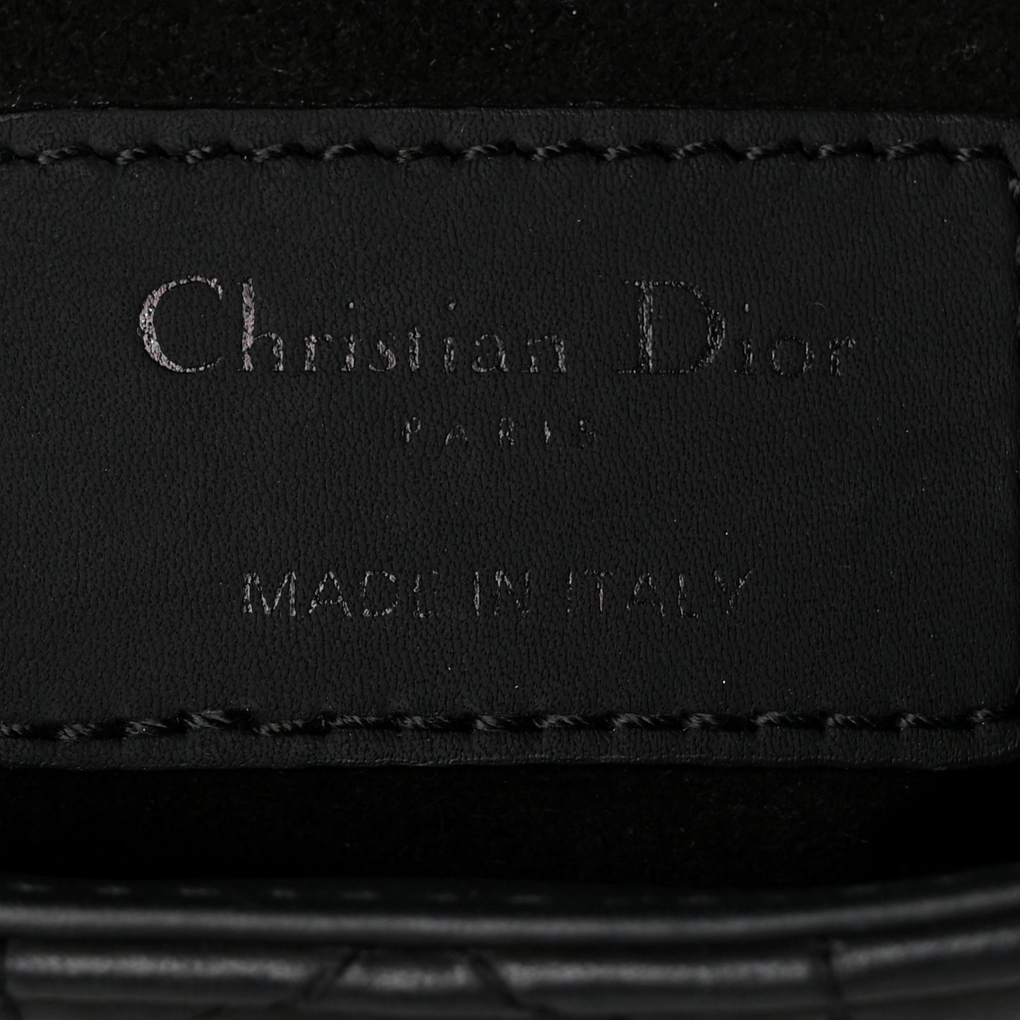Ultra Matte Calfskin Cannage Mini Lady Dior Black