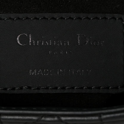 Christian Dior Ultra Matte Calfskin Cannage Mini Lady Dior Black 6 of 10