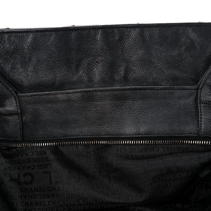 Chanel Caviar Square Stitched Tote Black 11 of 23