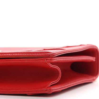 Christian Dior Grained Calfskin Medium Diorama Flap Bag Red 9 of 9