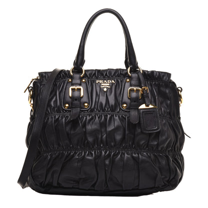 Prada Nappa Gaufre Tote Black 1 of 7